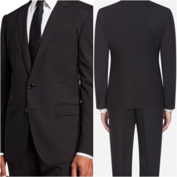 Dolce & Gabbana Martini Fit Black Wool Silk Blazer Suit Jacket | Size 46 - Picture 16 of 16